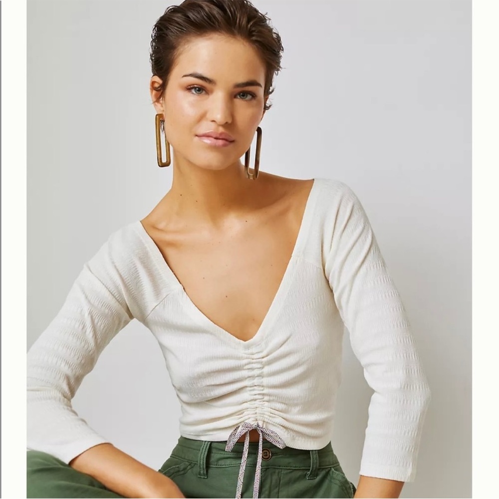 Anthropologie Sabrina Cinched Top